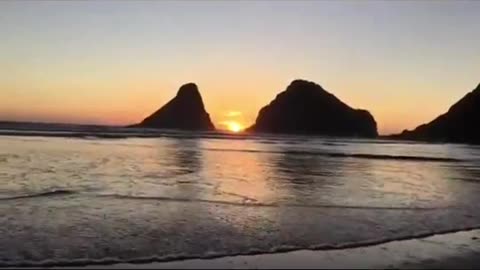 Heceta Head Sunset "Waves " Nov 21, 2016