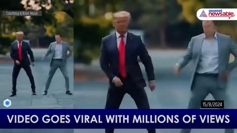 Trump & Elon musk viral dance plz watch