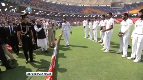 President Kovind entering the Motera Ground