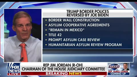 Jim Jordan discusses the Biden Border Crisis