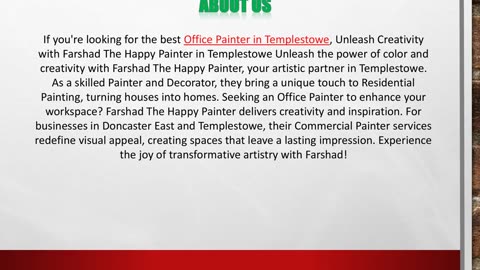 Office Painter in Templestowe