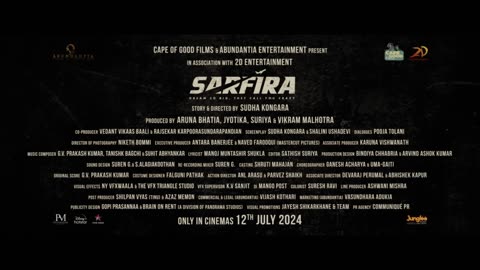 Sarfira-Official Trailer| Akshay Kumar| Paresh Rawal|Radhikka|Sudha Kongara| 12July 2024