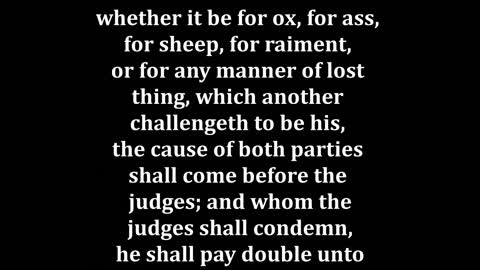 Exodus 22 King James version