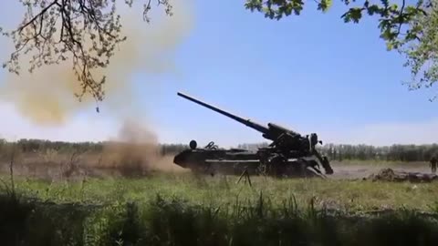 Today's work of the Artillery crew "Old Guard" on the positions of Ukraine