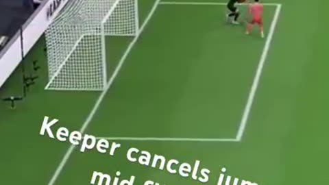 keeper cancels jump mid air