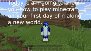 What to do in Minecraft on your first day. Tutorial #1