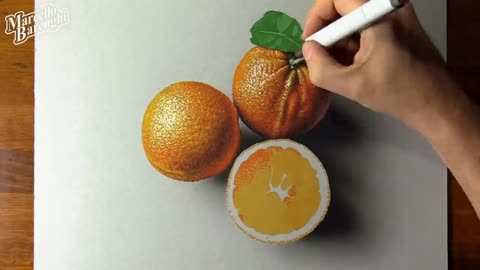 Draw The Color Form Of Oranges After Maturity