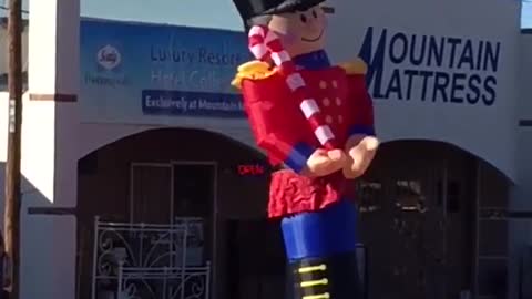 Inappropriate Inflatable Nutcracker