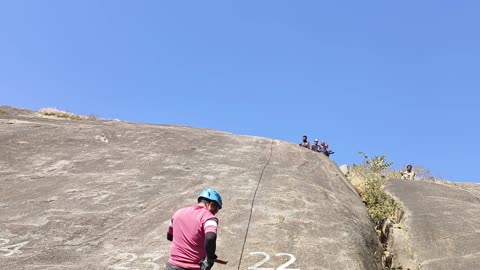 Rock climbing at Mount abu