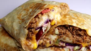 Beef Cheese Wrap Burito