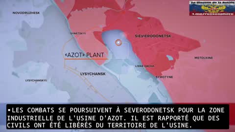 Avancée des troupes russes en Ukraine - Juin 2022