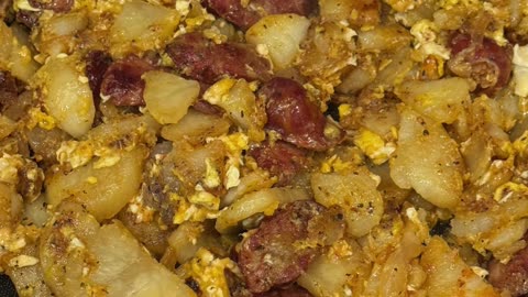 GymBro's Fried Potatoes with Andouille Sausage