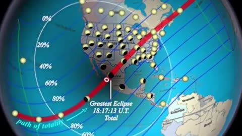 The path of the 8th April total solar eclipse