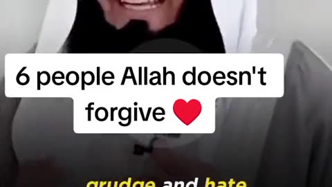 6 people ALLAH doesn`t forgive