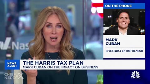 Mark Cuban Gets Grilled by CNBC on the Kamala Harris Tax Plan