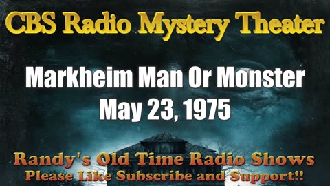 75-05-23 CBS Radio Mystery Theater Markheim Man Or Monster