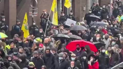 Protest After President Macron Promised To Make the Lives of the Unvaccinated Increasingly Hard