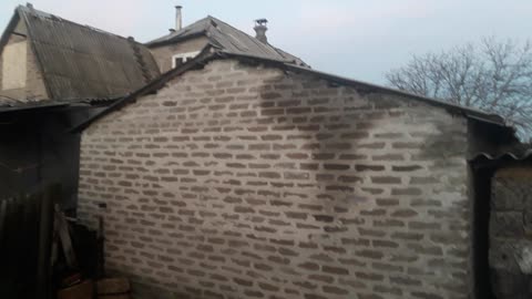 Water destroys garage wall