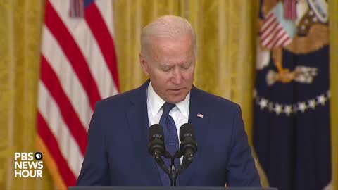 Joe Biden at Kabul Presser: "They gave me a list here. The first person I was instructed to call on…