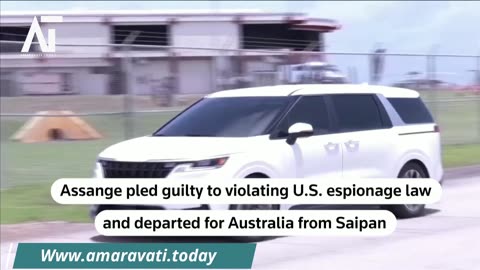 Julian Assange Freed After Espionage Plea Deal Returning to Australia | Amaravati Today