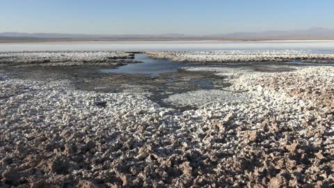 Cejar Lagoon Ojos del Salar in Atacama desert, Chile