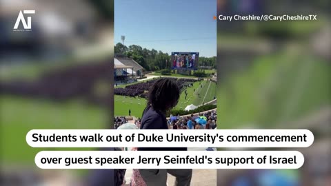 Seinfeld's Duke Commencement Speech Sparks Walkout Over Israel Support | Amaravati Today