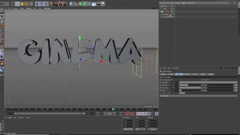 Cool effect C4D tutorial: how to make a title text LOGO animation effect