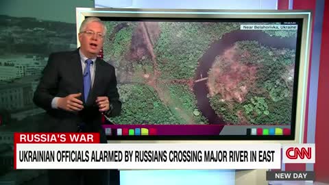 Ukrainian officials alarmed by discovery of Russian pontoon bridge