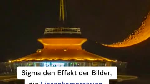 Halbmond und Space Needle atemberaubende Fotos gehen viral