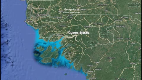 "A 36,125km Zoom into Guinea-Bissau 🚀🏝️: Discovering West Africa's Hidden Gem!