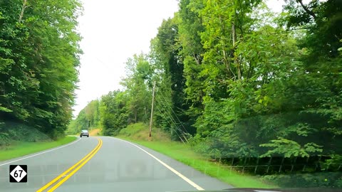 My Relaxing Scenic Drive Thru Rural North Carolina on NC 67