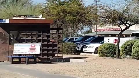 Man Turns Bus Stop Roof Into Bed