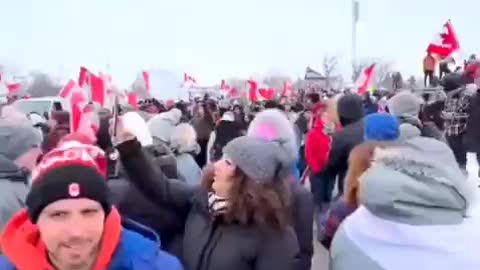 Watch! 👀 Mainstream media caught trying to downplay the Truckers protest!