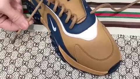 Trending video, tie the shoe lace