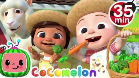 Yes Yes Vegetables On The Farm + More Nursery Rhymes & Kids Songs - CoComelon