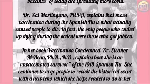 ONLY THE VACCINATED DIED DURING THE 1918 SPANISH FLU EPIDEMIC VACCINE, ETC.