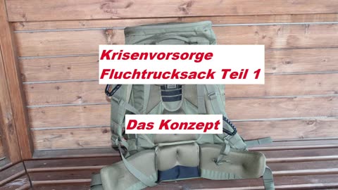 BLACKOUT FLUCHTRUCKSACK TEIL 1 DAS KONZEPT