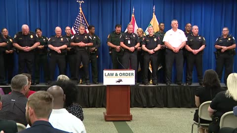 Grady Judd and Gov. DeSantis hold press conference