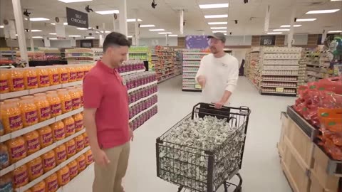 Mr Beast Is Giving This Guy $10K Each Day He Lives In A Grocery Store