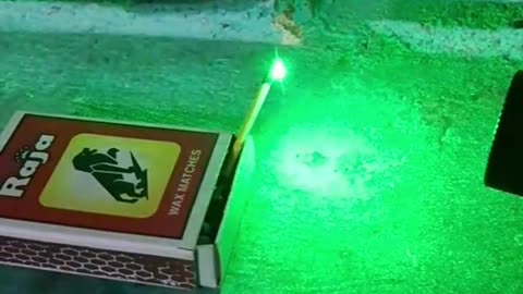 Fire with laser light Watch till end