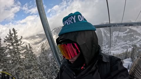 Ollie & Disco Darren Arapahoe Basin spring powder day