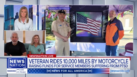 Veteran braves 10,000-mile Hoka Hey Motorcycle Challenge for good | NewsNation Live