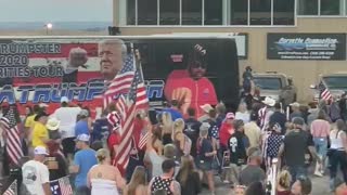 Trump supporters showing support for the president of the United States