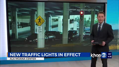 New traffic lights installed near Ala Moana Center