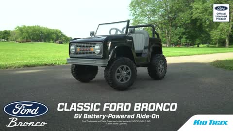 Classic Ford Bronco Battery-Operated Trucks for Kids - Kid Trax