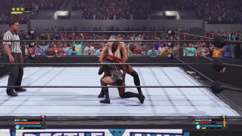 WWE 2k24 - Ladies Night - Becky Lynch VS Charlotte Flair 2 out of 3 falls