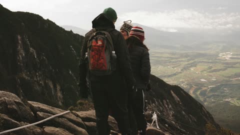 Walking over the mountains