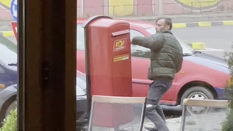 Man Takes Out Anger on Unsuspecting Mailbox