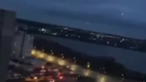 Ukrainian Woman Films Missile Strike On Kyiv