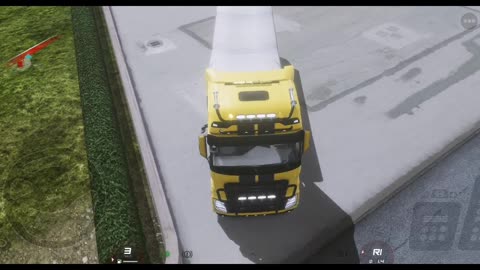 FORD truck reverse in the garage with Tri Axle tipper Truckers of Europe 3 gameplay